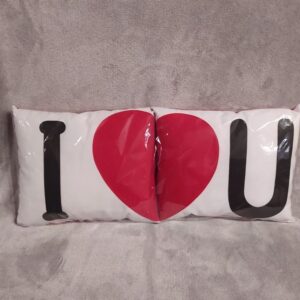 Díszpárna " I love you" párnapár, 2 db-os 30x27 cm